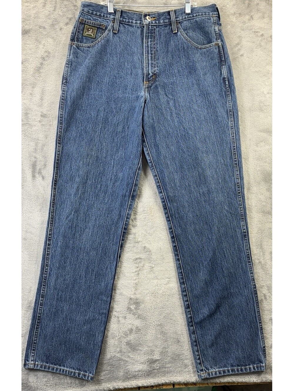 Cinch Jeans Men's 34x34 Blue Green Label Relaxed Fit Cowboy Western Dark Wash